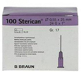 B. Braun Sterican Kan.luer-lok 0,55 x 25 mm Gr.17 Lila (100 Stk.)
