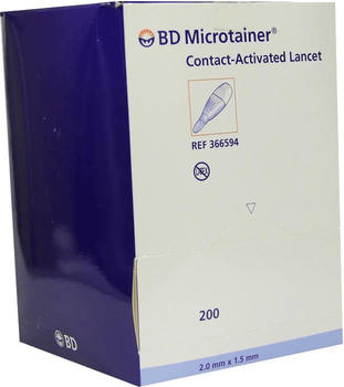 Becton Dickinson Bd Microtainer Lanzette Blau (200 Stk.)