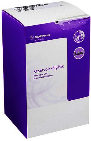 Medtronic Paradigm 5 Reservoir Bigpack 18 ml inkl. Batterien (50 Stk.)