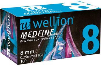 Wellion Medfine plus Pen-Nadeln 8 mm (100 Stk.)