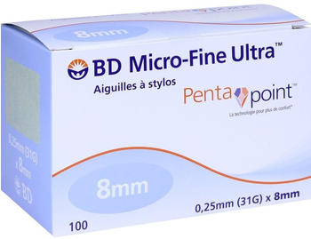 Eurim-Pharm BD Micro Fine Ultra Pen-Nadeln 0,25 x 8 mm (100 Stk.)
