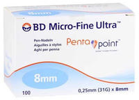 BD Micro-fine Ultra Pen-Nadeln 0,25x8 mm 100 St