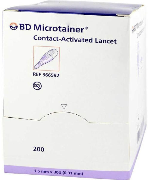 Becton Dickinson Bd Microtainer Lanzette Lila (200 Stk.)