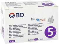 BD THIN Wall Pen-Nadeln 0,25 31 Gx5 mm 100 St