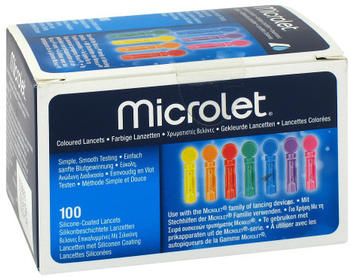 1001 Artikel Medical Microlet Lanzetten farbig (100 Stk.)