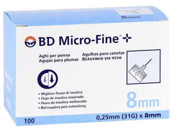 Medi-Spezial BD Micro-Fine+ 8 Nadeln 0.25 x 8 mm (100 Stk.)