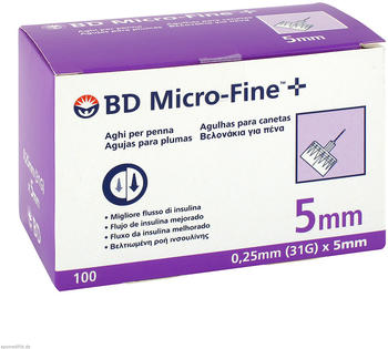 Kohlpharma BD Micro Fine+ Pen-Nadeln 0,25 x 5 mm (100 Stk.)