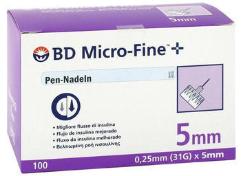Emra-Med BD Micro Fine+ Pen-Nadeln 0,25 x 5 mm (100 Stk.)