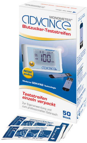 Cardimac Advance Monometer Blutzuckerteststreifen (50 Stk.)