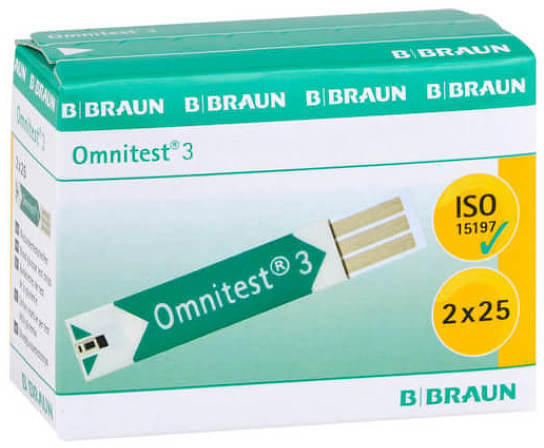 Eurim-Pharm Omnitest 3 Teststreifen (2 x 25 Stk.)