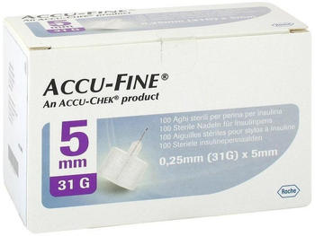Emra-Med Accu Fine sterile Nadeln für Insulinpens 5 mm 31G (100 Stk.)