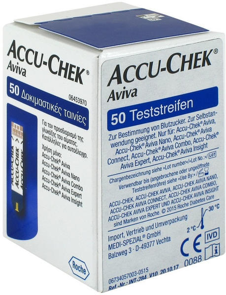 Medi-Spezial Accu Chek Aviva Teststreifen Plasma II (50 Stk.)