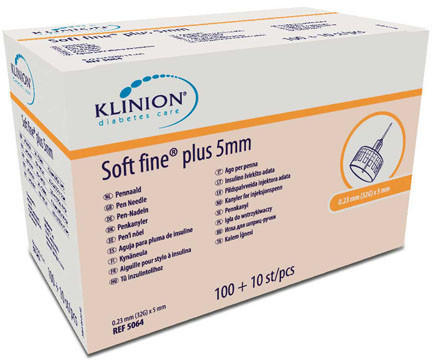 EU-Medical Klinion Soft Fine Plus Kanülen 5 mm 32G 0,23 mm (110 Stk.)