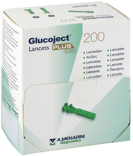 1001 Artikel Medical Glucoject Lancets Plus 33G (200 Stk.)