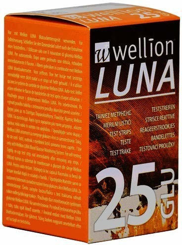 Wellion Luna Blutzuckerteststreifen (25 Stk.)
