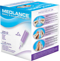 PZN-DE 01131566, Mediq Medlance Plus Lite Sicherheitslanzetten 25 G 200 St