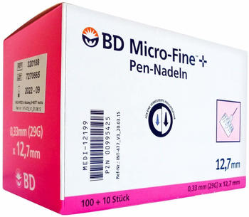 Medi-Spezial BD Micro Fine Nadeln 0,33 x 12,7 mm (110 Stk.)