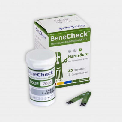 BeneCheck BK-U1 Harnsäure Teststreifen (25 Stk.)