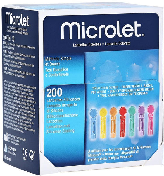 1001 Artikel Medical Microlet Lanzetten farbig (200 Stk.)