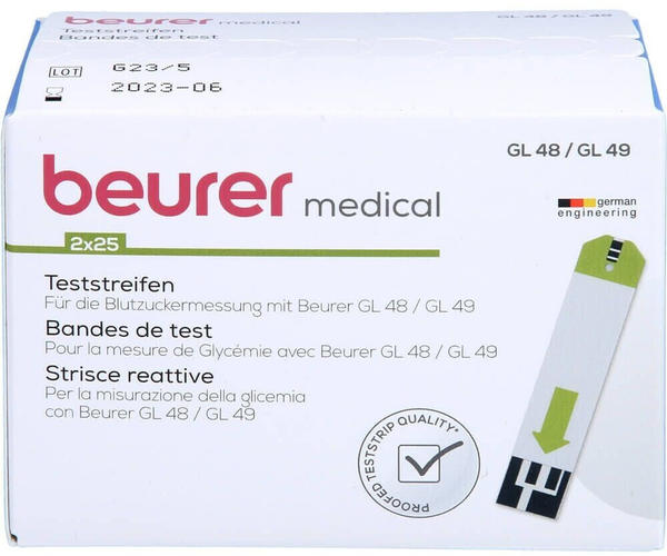 Beurer Medical Teststreifen GL48/49 (50 Stk.)