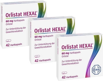 Orlistat 60 mg Hartkapseln (3x42 Stk.)