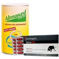 Almased Vitalkost Pulver 500 g + SanaExpert Taurumin Kapseln 60 St.