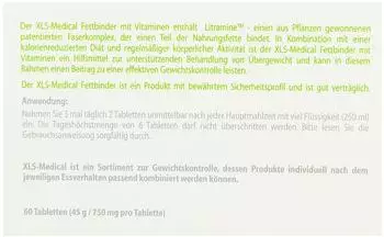 XLS Medical Fettbinder Tabletten (60 Stk.) – Wie funktionieren die Tabletten?