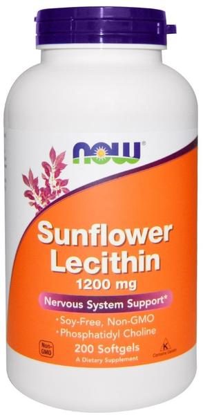 NOW Foods Sunflower Lecithin 1200 mg Kapseln 200 St.