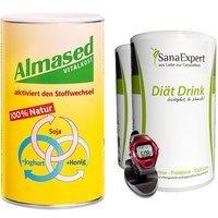 Almased Vitalkost Pulver 500 g + SanaExpert Drink Wellnesskost Pulver 2 x 420 g