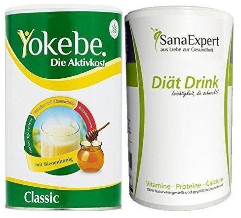 Yokebe Aktivkost Classic Pulver 500 g + SanaExpert Drink Pulver 420 g
