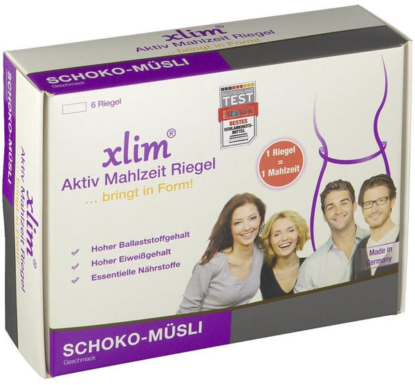 Xlim Aktiv Mahlzeit Riegel Schoko-Müsli (6 x 56 g)