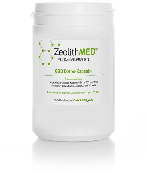 Zeolith-Bentonit-Versand Zeolith MED 600 Detox-Kapseln für 100 Tage