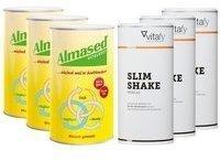 Almased Vitalkost Pulver 3 x 500 g + Vitafy Essentials Slim Shake Pulver 3 x 500 g