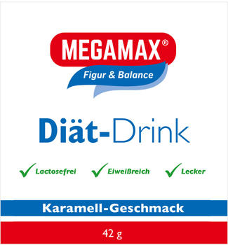 Megamax Diät Drink Karamell Einzelportion Pulver (42g)