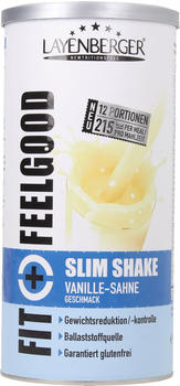 Fit+Feelgood Slim Shake Pulver Vanille-Sahne (396g)