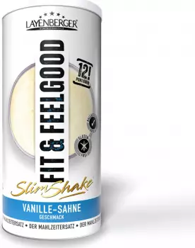 Fit+Feelgood Slim Shake Pulver Vanille-Sahne (396g)