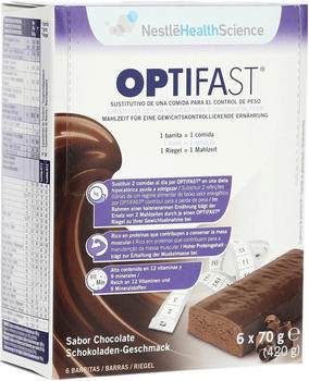 OPTIFAST Riegel Schokolade 6er-Packung (6 x 60 g)