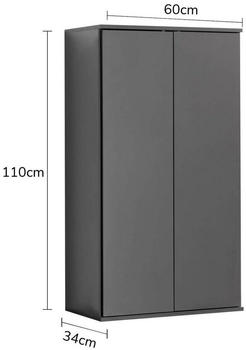 mokebo Mehrzweckschrank 60 cm Der Schlanke anthrazit