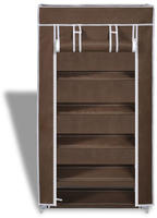 vidaXL Schuhschrank Schuhregal Schuhablage 5 Schicht 58 x 28 x 106 cm Braun
