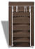 vidaXL Shoe Shelves Fabric Brown
