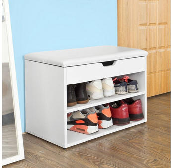 SoBuy Schuhtruhe wei&szlig; (FSR25-W)