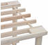vidaXL Shoe Bench 4 Shelves in Pine Wood (2 Pieces)