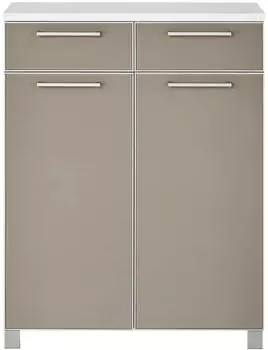 Voss Möbel Santina 303 (84x37x108cm) weiß/taupe