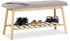 Relaxdays Schuhbank aus Bambus mit Polster (10022340-0)