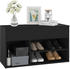 vidaXL Schuhbank Schwarz 80x30x45 cm (808748)