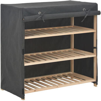 vidaXL Schuhschrank mit Abdeckung Grau 79 x 40 x 80 cm (248195)