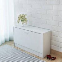 vidaXL Schreibtisch mit Schublade und Schrank Wei&szlig; 100x40x73 cm