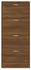 vidaXL Schuhschrank Braun Eichen-Optik 59x17x150 cm (342525)