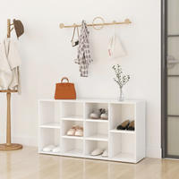 vidaXL Schuhbank Wei&szlig; 103x30x55 cm Holzwerkstoff