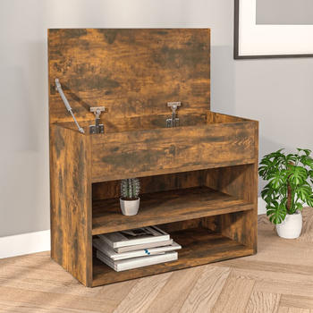 vidaXL Schuhbank Räuchereiche 60x30x45 cm (816050)